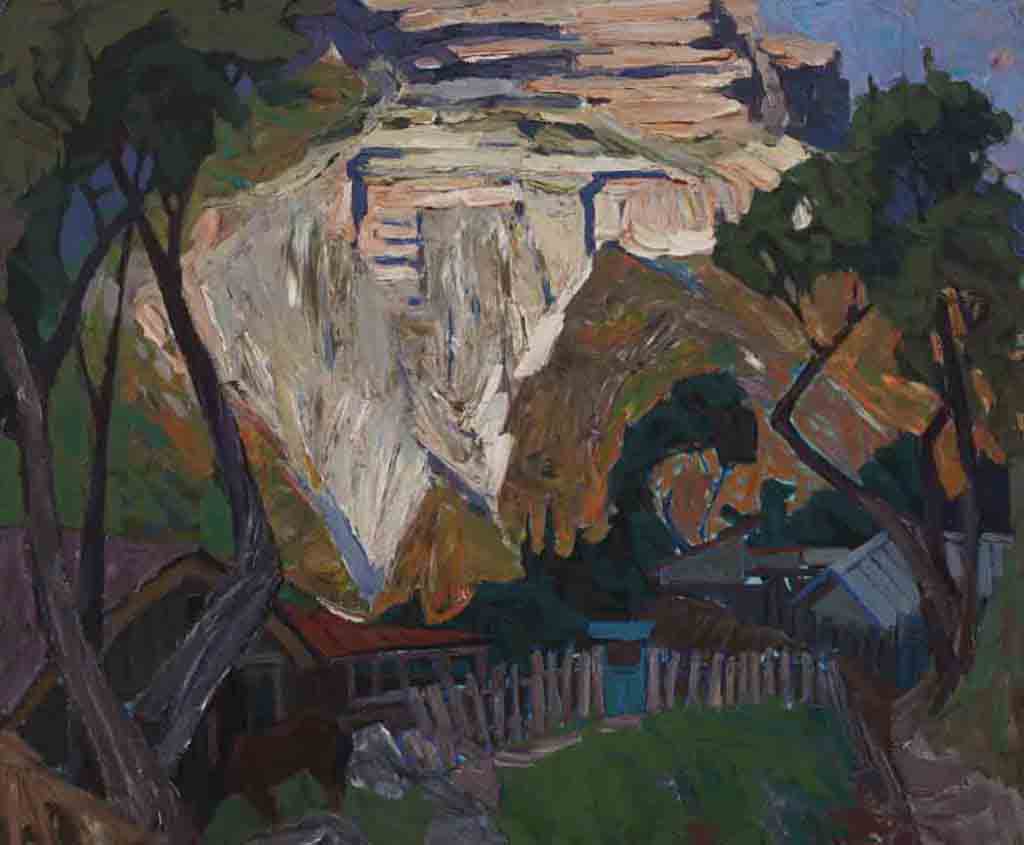 Evening in the Kokoz Valley. Canvas, oil.  Size: 100х120. Year: 2011