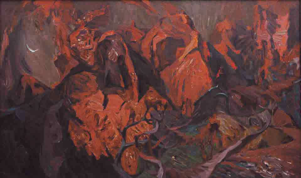 Canvas, oil.  Size: 150х250. Year: 1988-2002